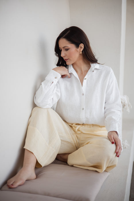 Abigail Classic Linen Shirt