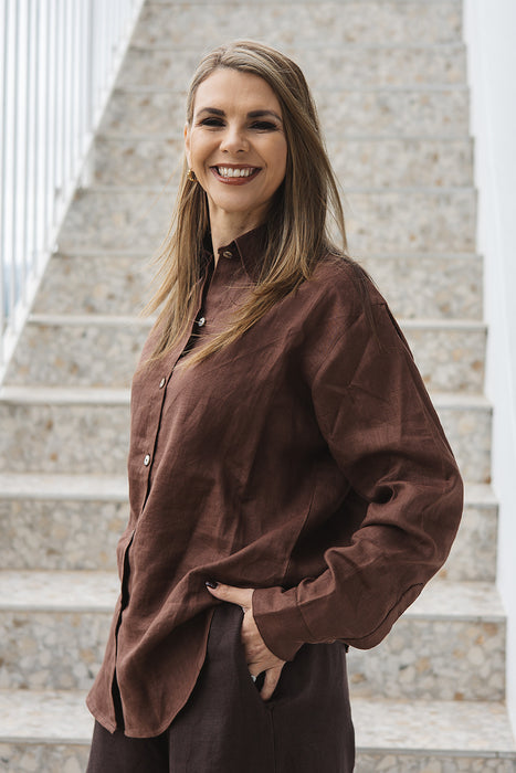 Abigail Classic Linen Shirt