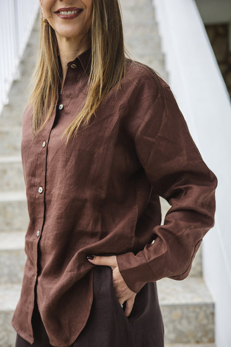 Abigail Classic Linen Shirt