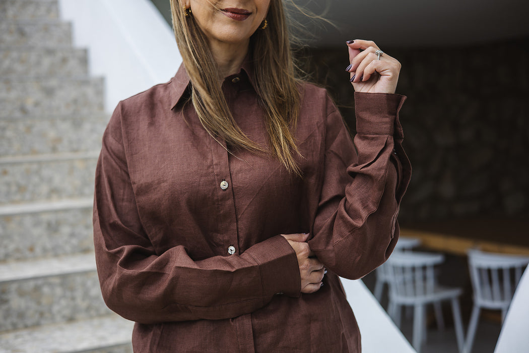 Abigail Classic Linen Shirt