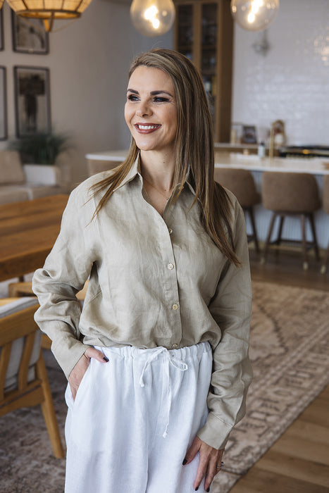 Abigail Classic Linen Shirt